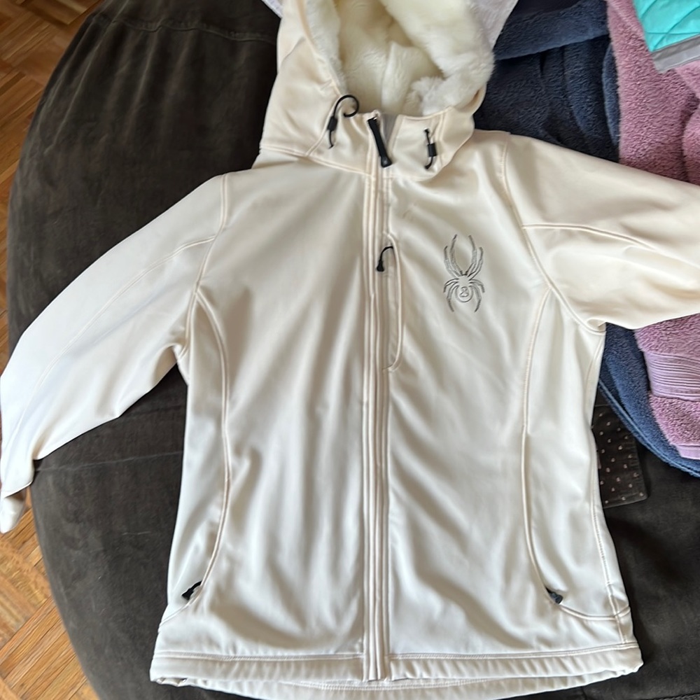 Spider White Lightweight Ski Jacket - image 1